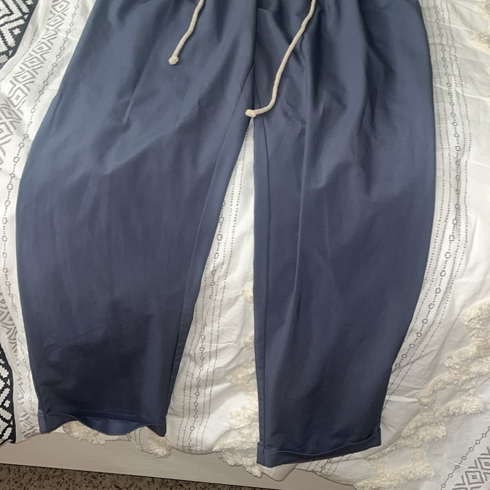 NY collection will blue drawstring jogger pants - Picture 7 of 10